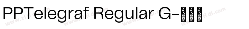 PPTelegraf Regular G字体转换